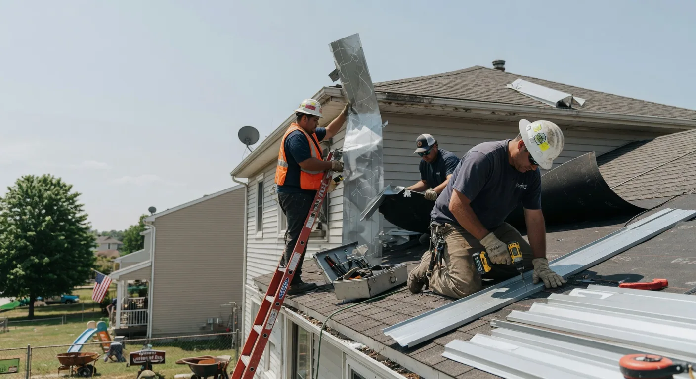Storm Damage Metal Roof Repair in Deer Lodge, TN